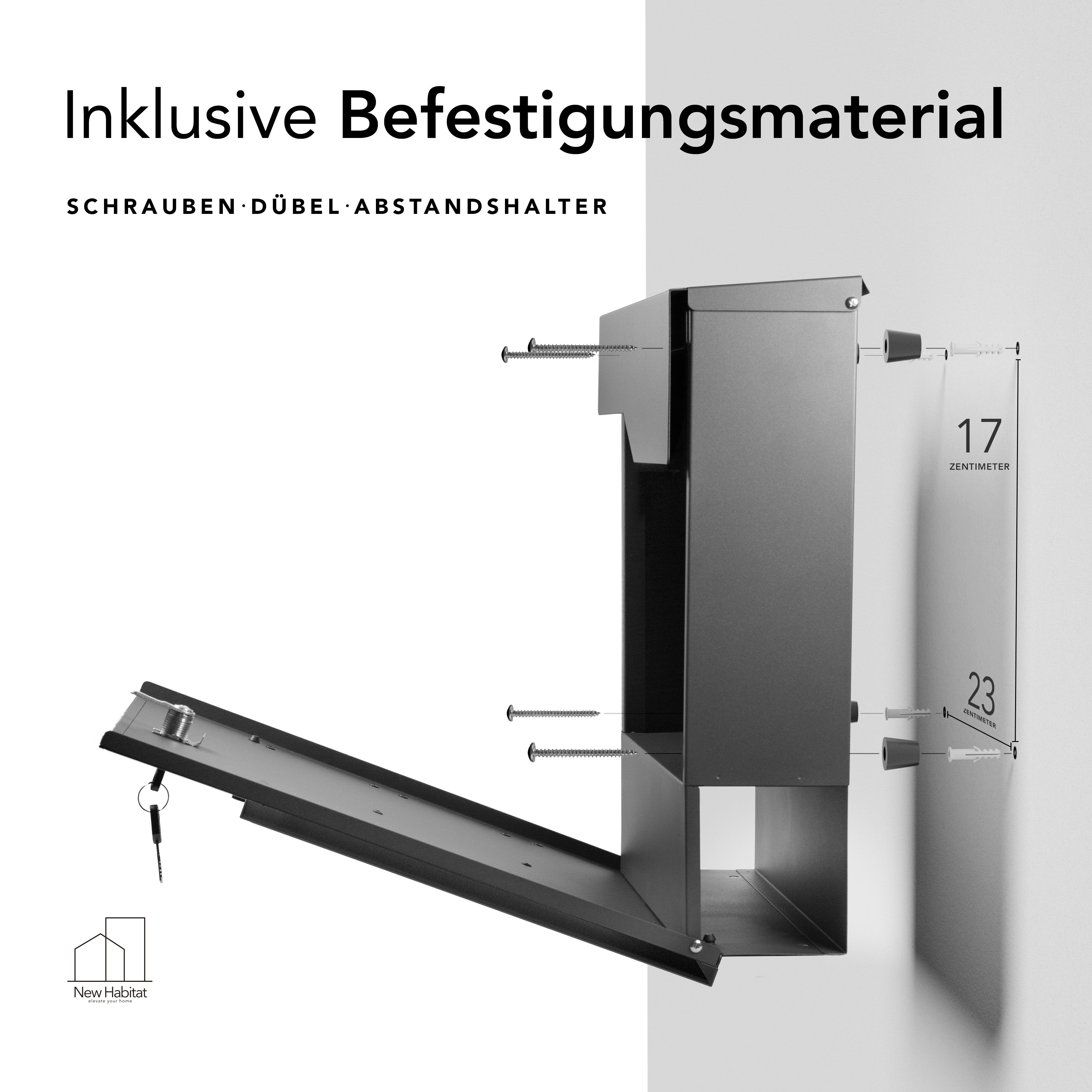 Briefkasten Munich — robust & zeitlos aus Edelstahl