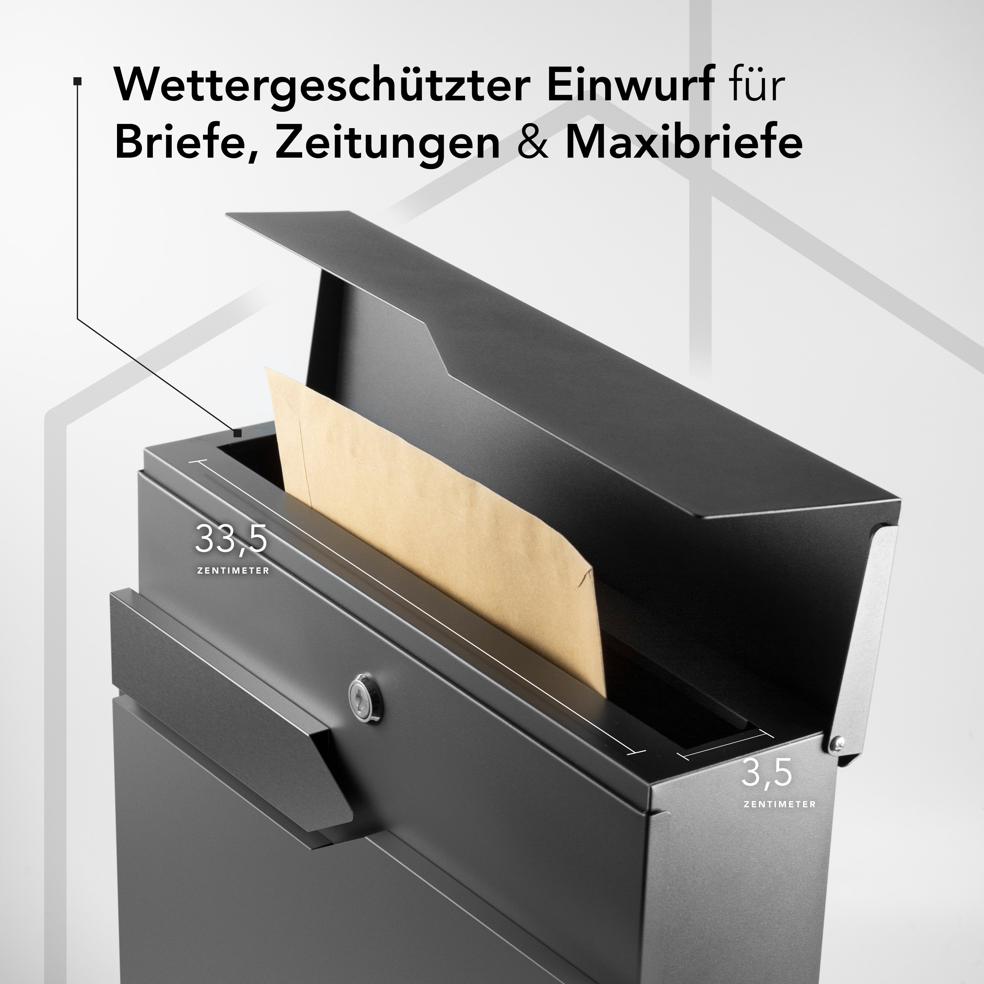 Briefkasten Munich — robust & zeitlos aus Edelstahl