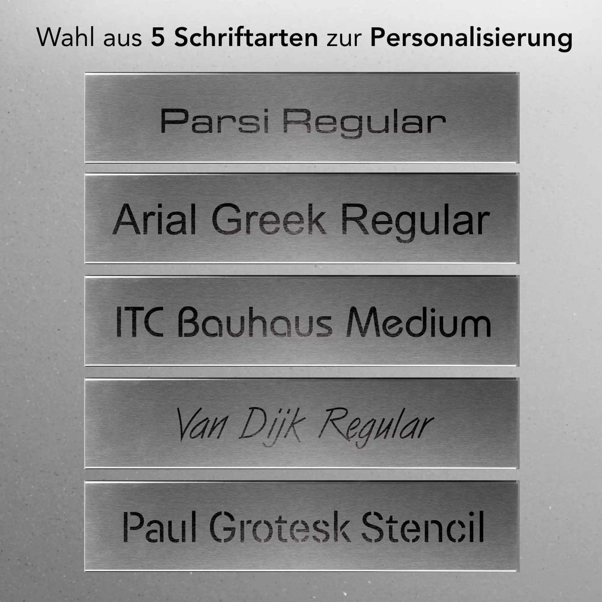 Briefkasten Stockholm mit Gravur — minimalistisch & rostfrei aus Edelstahl